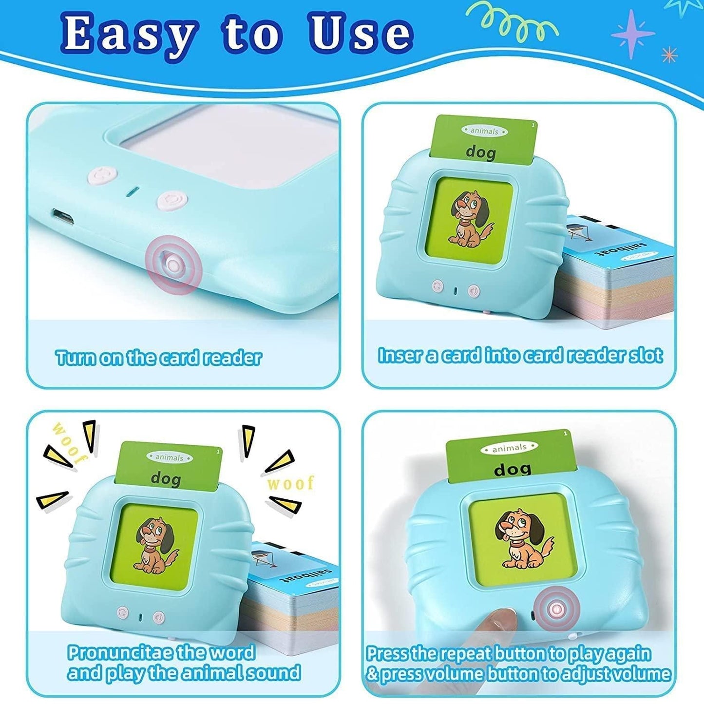 Talking Flash Cards Educational Learning Toy