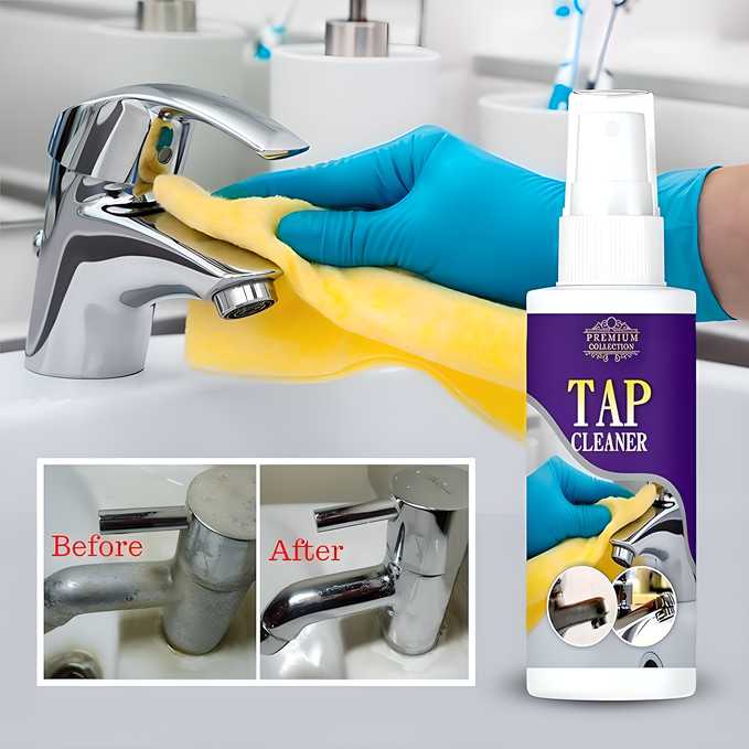 Spray for Bathroom Taps, Tiles Stain Remover(Pack of 2)