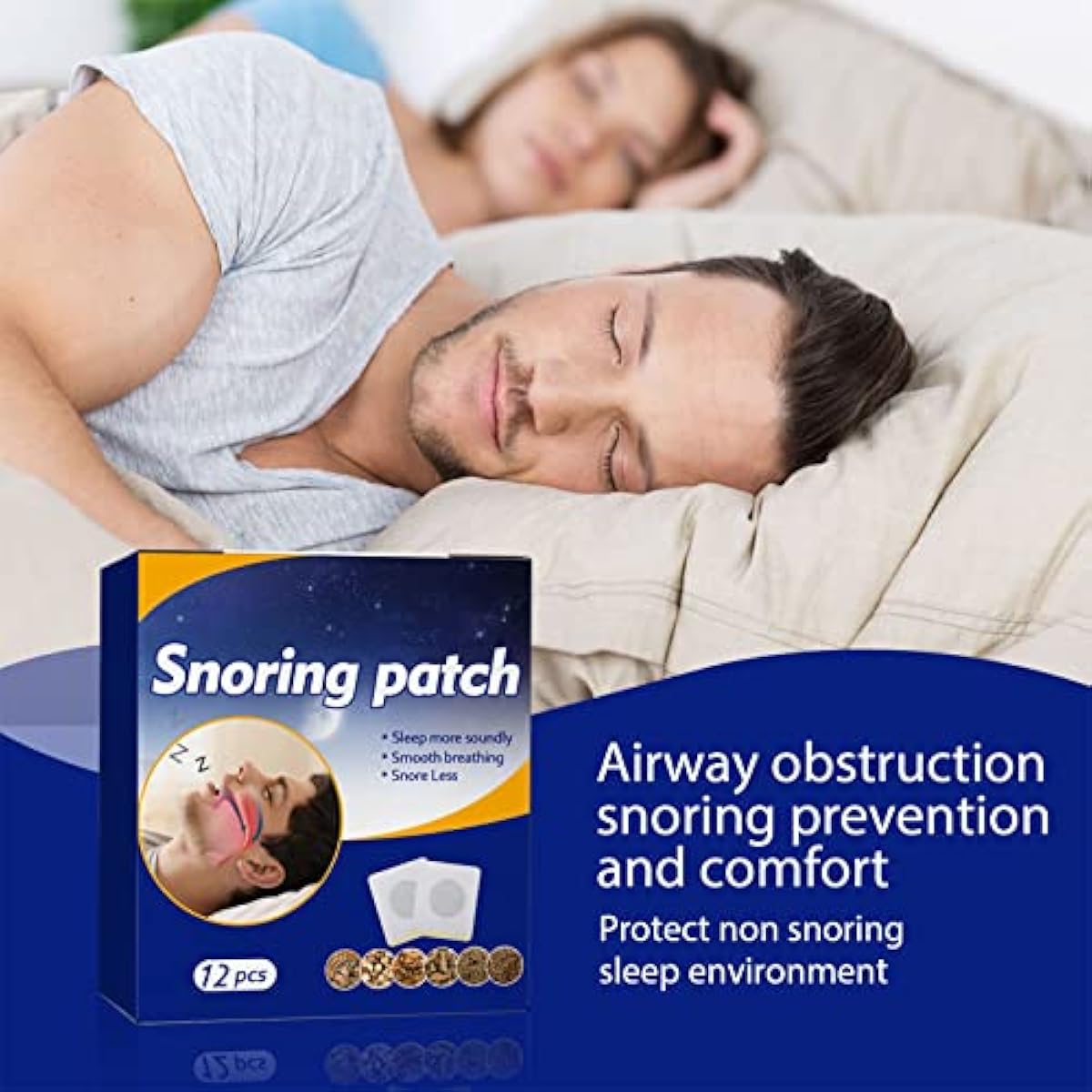 Anti Sleep snoring Patch Reusable(15 pack)