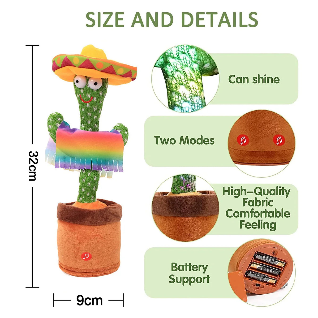 Talking & Dancing Cactus This Toy Talks