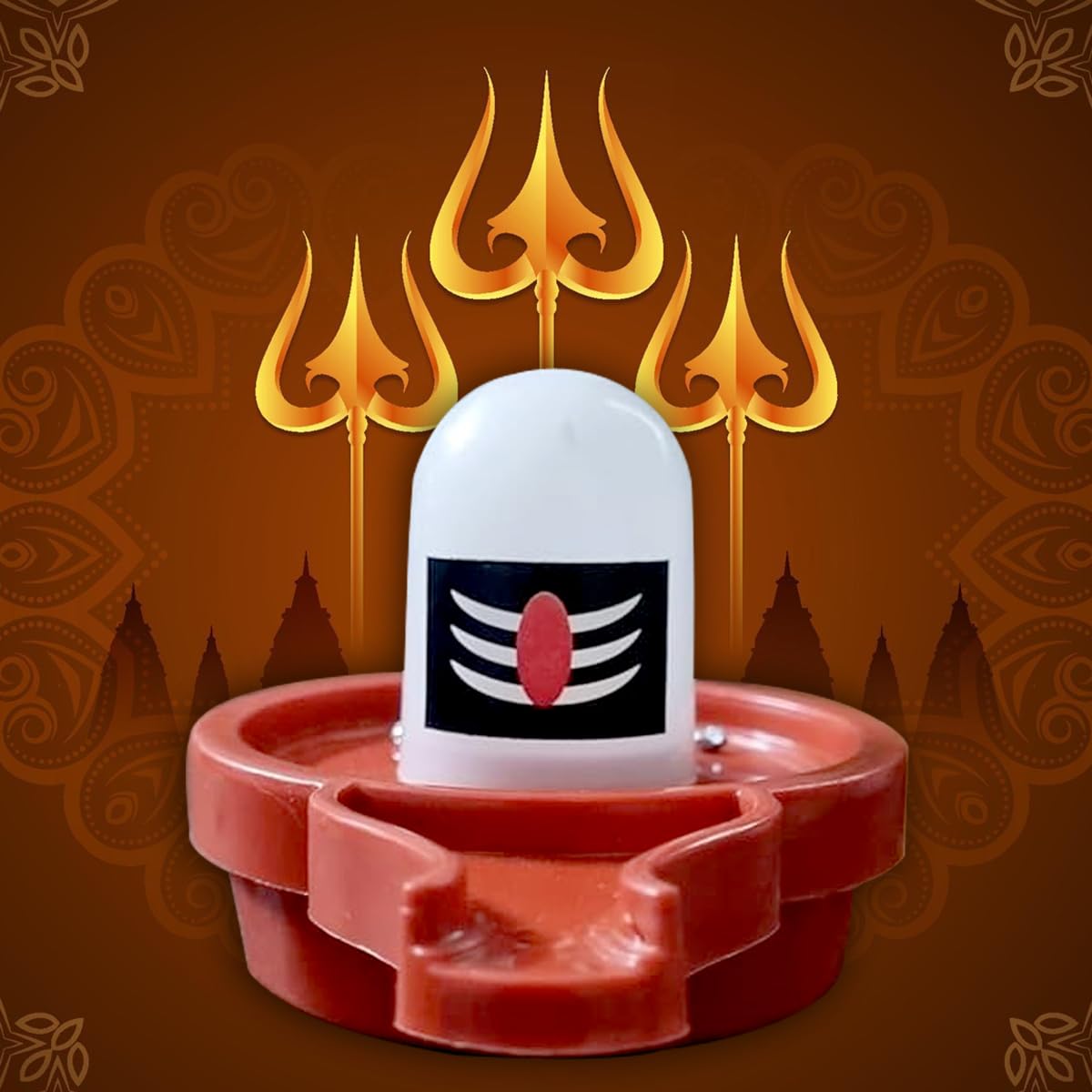 Led Water Shivling with Free 2 water diya