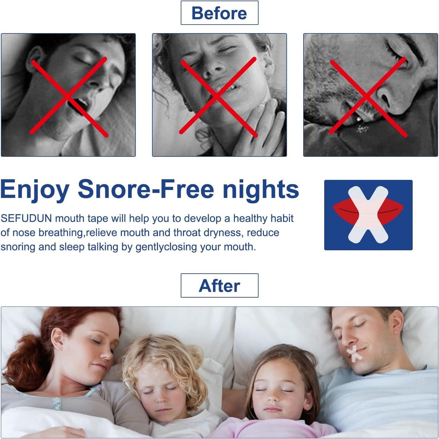 Anti Sleep snoring Patch Reusable(15 pack)
