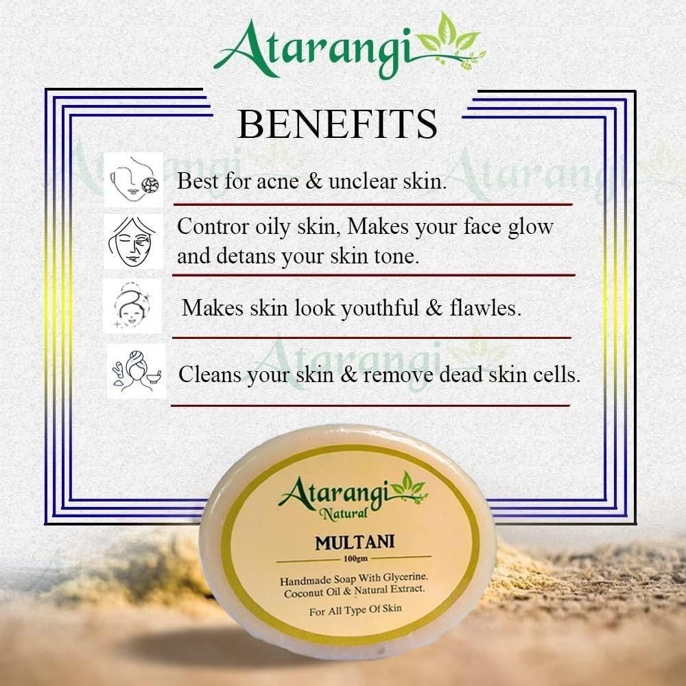 Multani Mitti Soap For Remove Pimple & Marks (Pack Of 4)