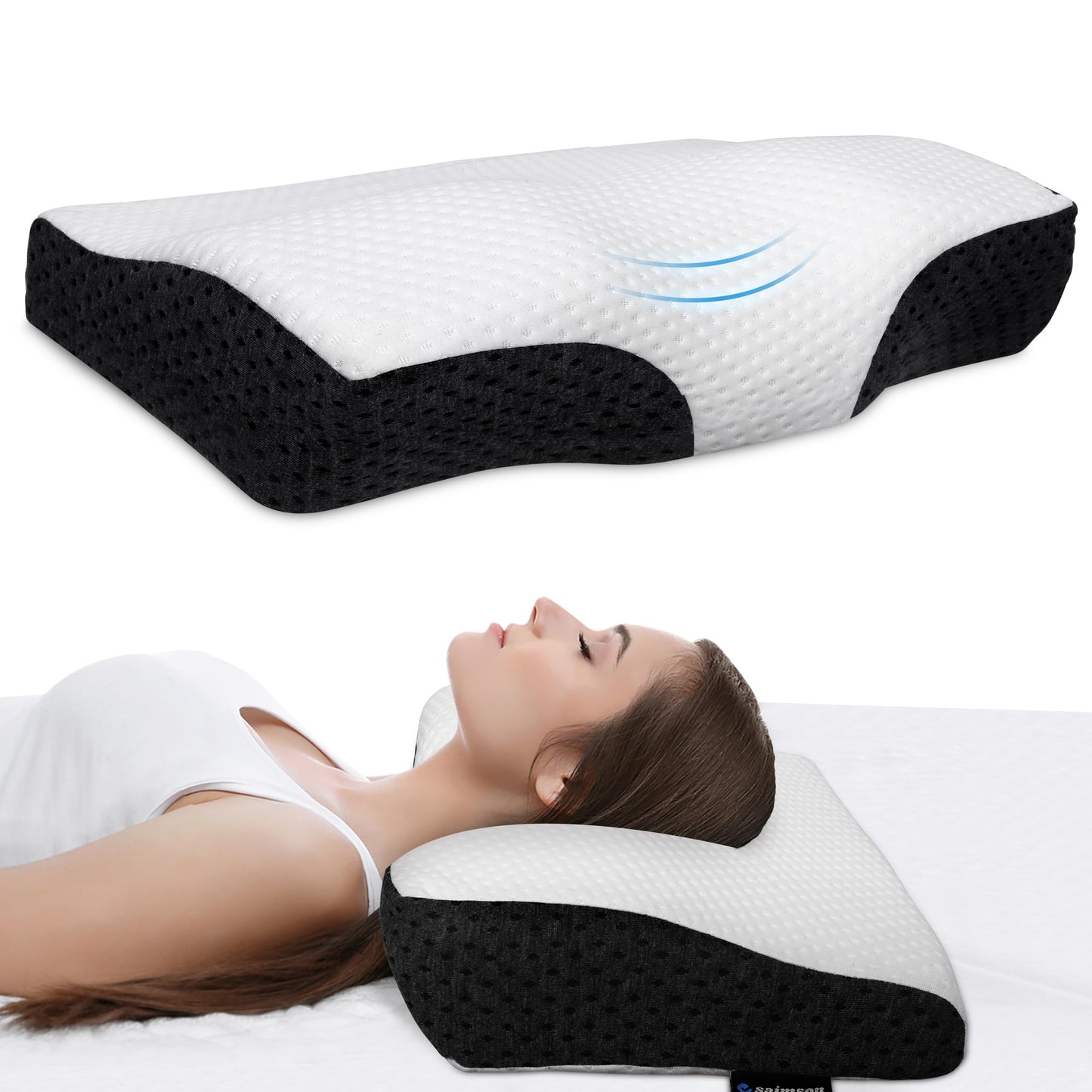 Cervical Pillow for Neck Pain Relief and Shoulder Pain