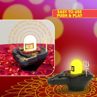 Led Water Shivling with Free 2 water diya