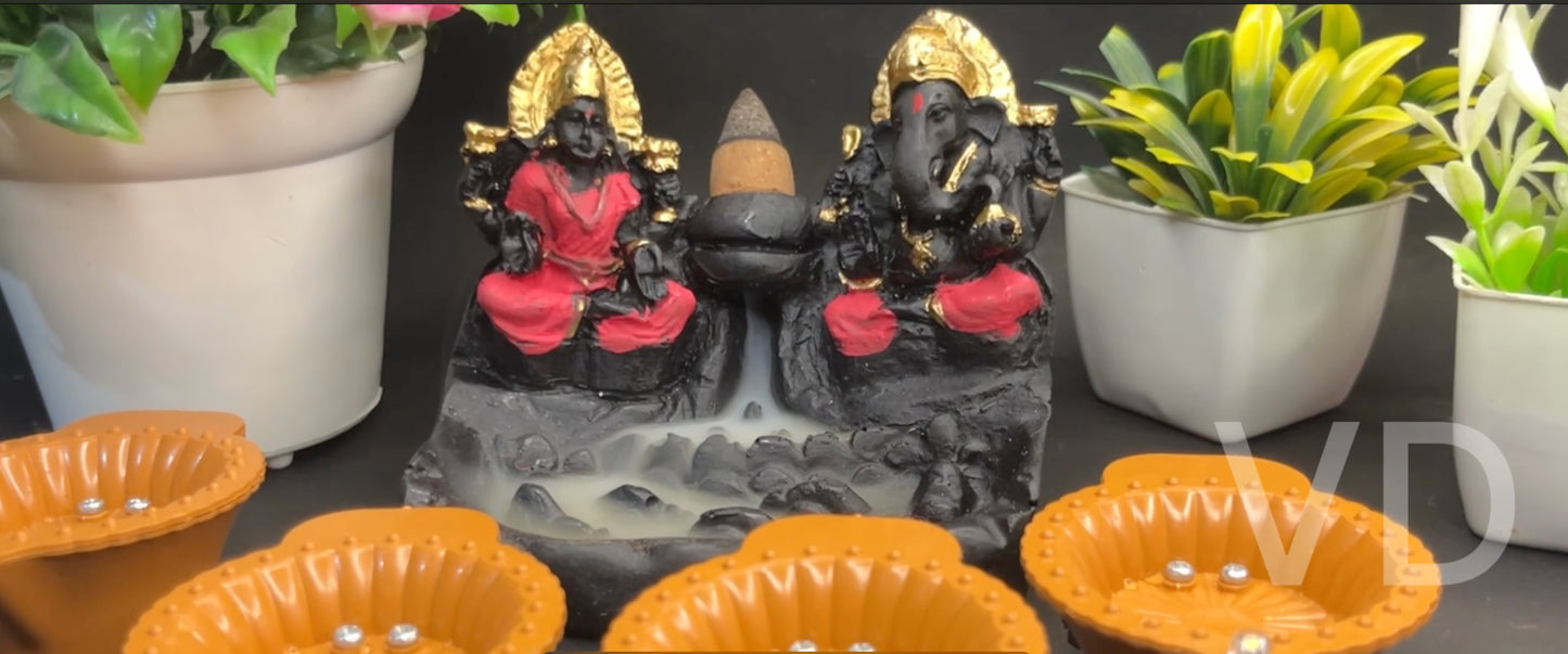 Ganesh ji & laxmi ji with 100 water cones FREE