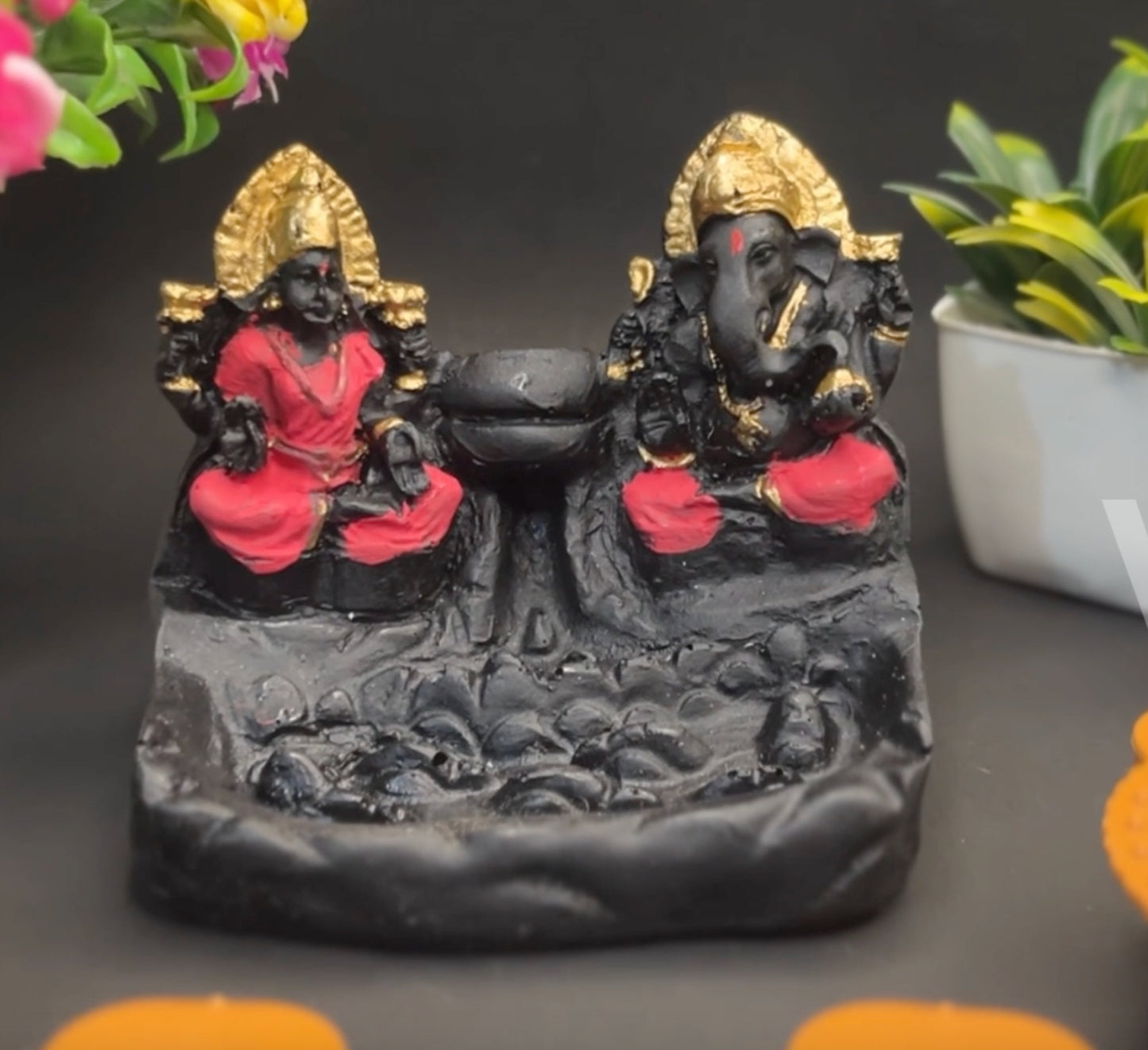 Ganesh ji & laxmi ji with 100 water cones FREE