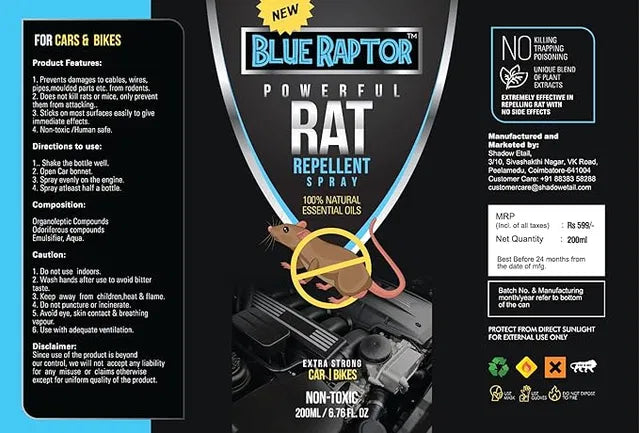 Rat Repellent Spray for Car 200ml