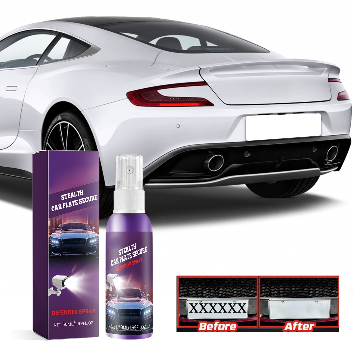 Stealth Car Plate Secure 50Ml