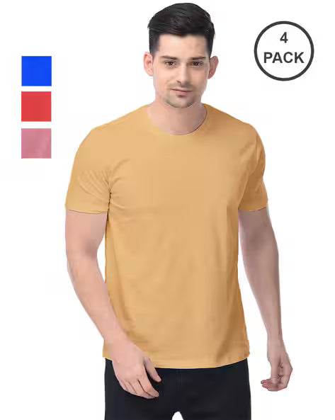 Casual T-shirt (Pack of 4)