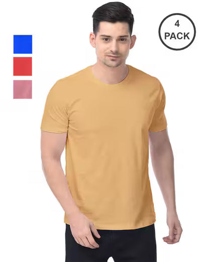 Casual T-shirt (Pack of 4)
