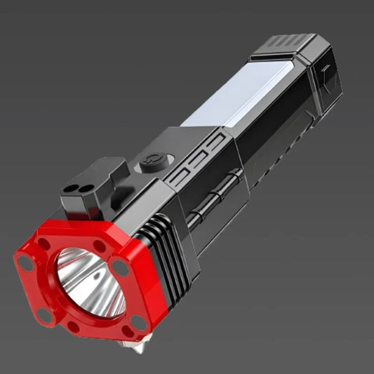 8 in 1 Portable Rechargeable Torch LED Flashlight (D)