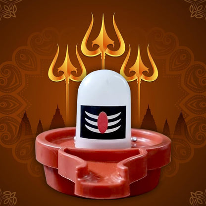Led Water Shivling with Free 2 water diya