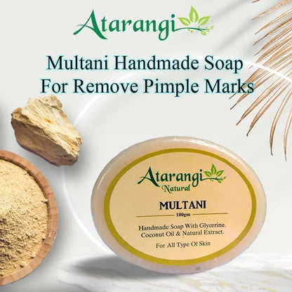 Multani Mitti Soap For Remove Pimple & Marks (Pack Of 4)