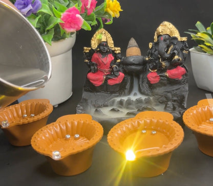 Ganesh ji & laxmi ji with 100 water cones FREE
