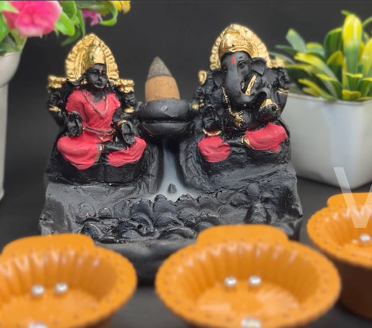 Ganesh ji & laxmi ji with 100 water cones FREE