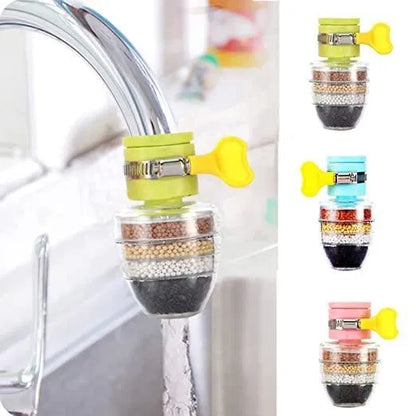 Activated Carbon Water Faucet Mount Filter (Assorted Color) Pack of 1